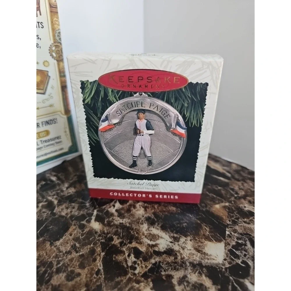 Hallmark Keepsake Ornament 1996 Satchel Paige Baseball Heroes Collector Series